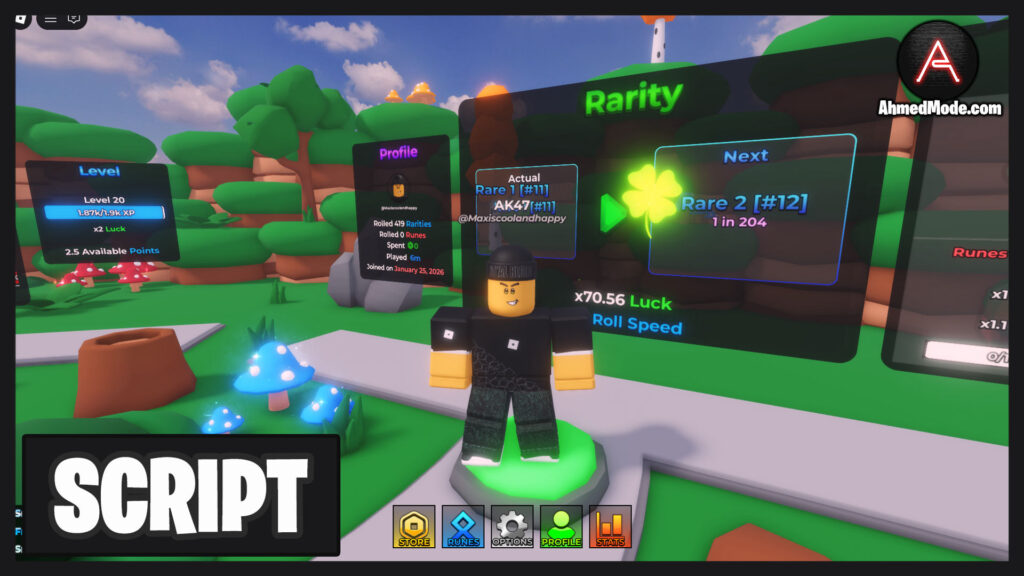 Omega Rarities 2 Script Max Luck & Infinite Points – Roblox