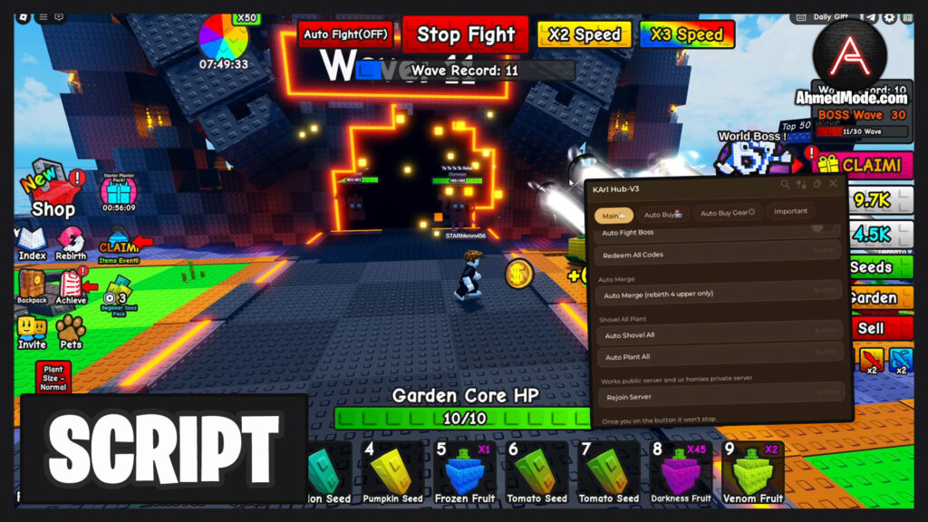 Plant Brainrot Simulator Script Auto Farm, Auto Plant & Auto Mutate – Roblox