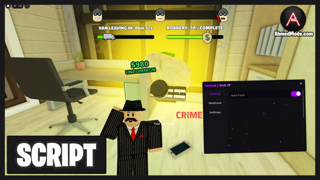 ROB IT Script Auto Farm, Auto Rob & Auto Escape – Roblox