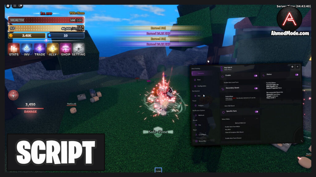 Sailor Piece Script Auto Farm, Kill Aura & Max Stats – Roblox