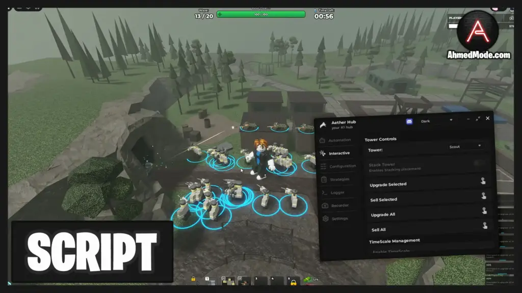 Tower Defense Simulator Script Auto Farm, Auto Place & Auto Upgrade – Roblox