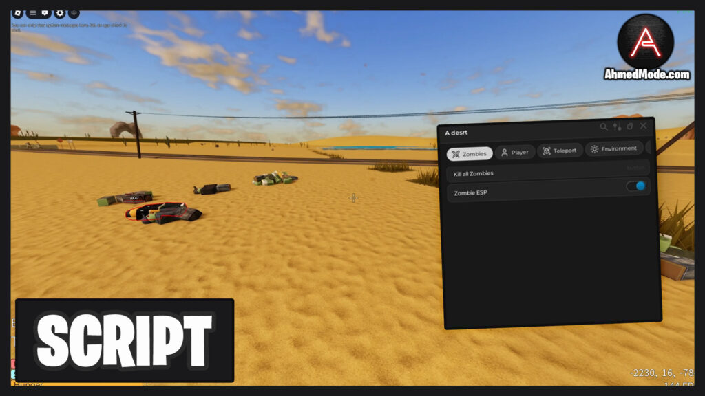 A desrt Script Kill All Players & Kill All NPCs – Roblox