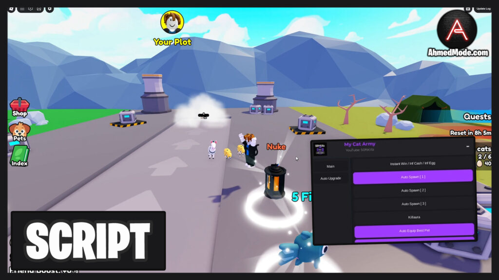 My Cat Army Script Instant Win, Infinite Cash & Kill Aura – Roblox