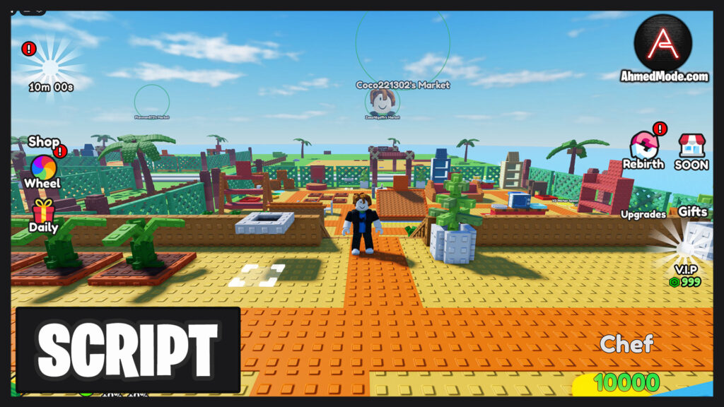 Own A Market Script Auto Farm, Auto Build & Auto Upgrade – Roblox