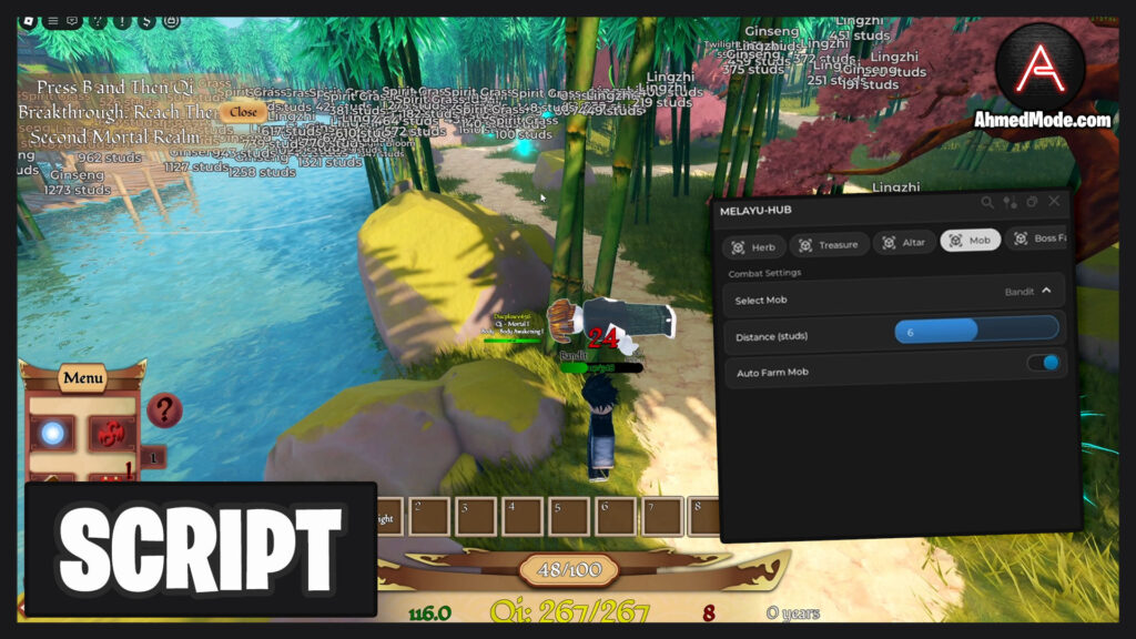 Soul Cultivation Script Auto Farm, Kill Aura & Collect Treasure – Roblox