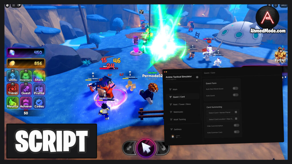 Anime Tactical Simulator Script Auto Farm, Auto Summon & Infinite Gems – Roblox