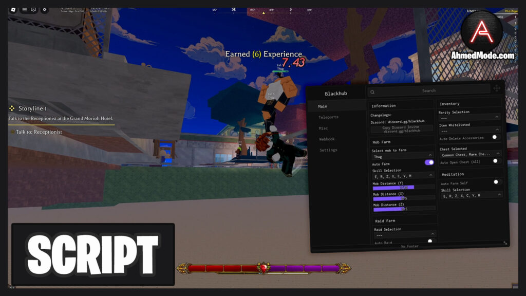 Bizarre Lineage Script Auto Farm, Kill Aura & Max Stats – Roblox