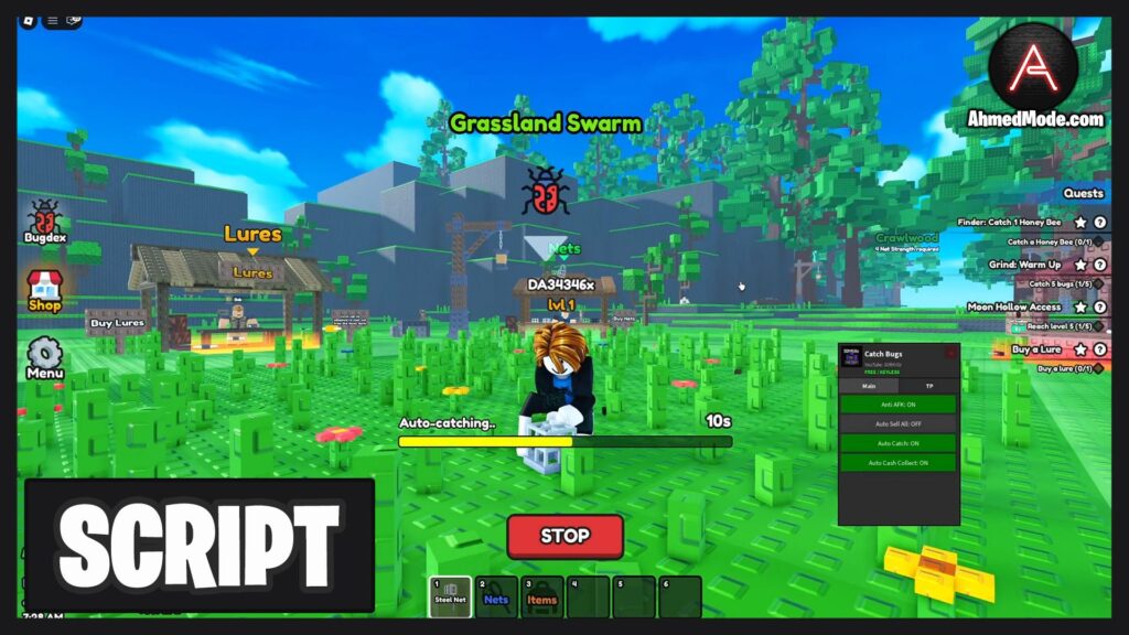 Catch Bugs Script Auto Farm, Auto Catch Bugs, Collect Cash & Auto Sell – Roblox