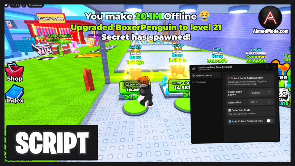 Dont Steal Baby From Penguins Script Auto Farm, Auto Steal & Collect Cash – Roblox