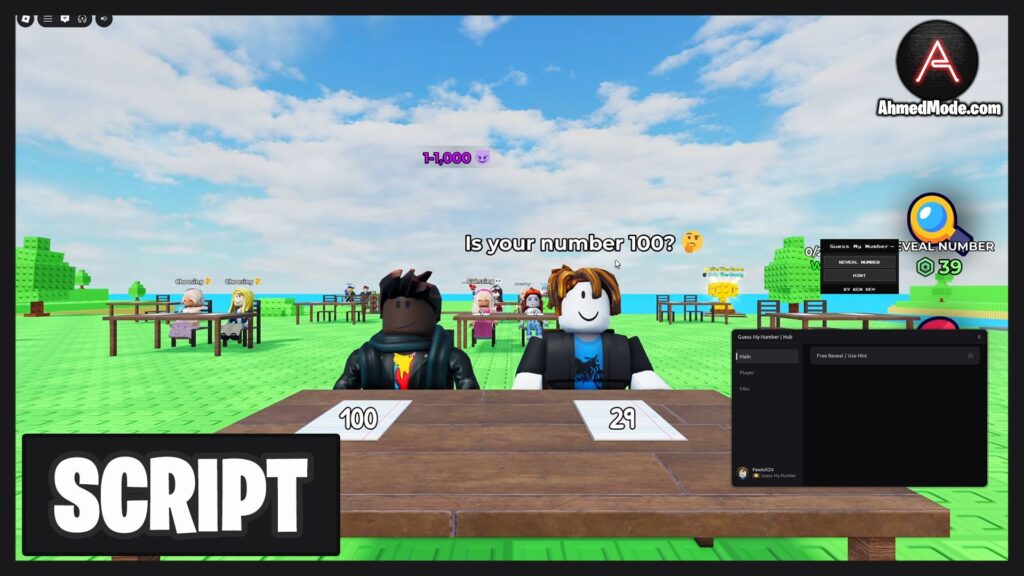 Guess My Number Script Auto Guess, Reveal Number & Infinite Money – Roblox