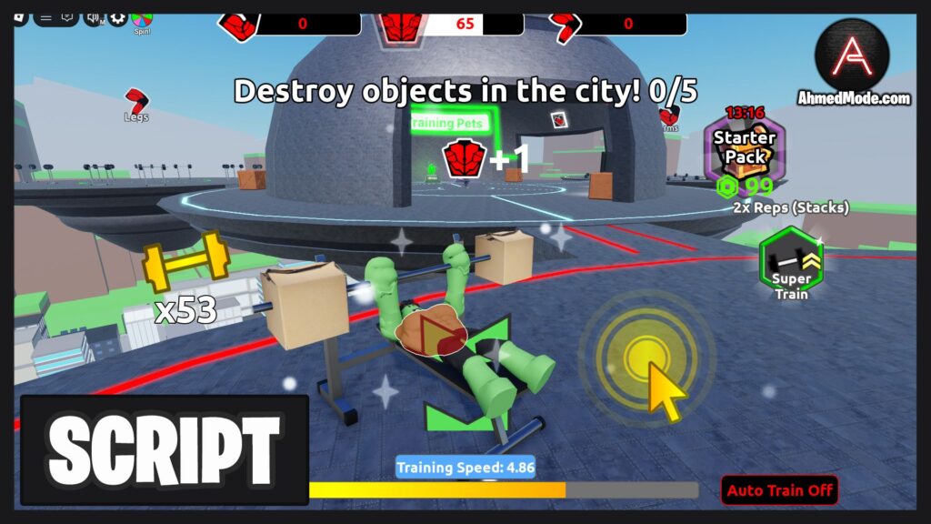 Muscle Transform Simulator Script Auto Farm, Fast Train, Destroy Objects, Infinite Coins & Unlock All Characters – Roblox