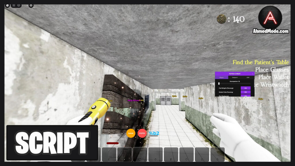 Pocong: Cursed Hospital Script Items Farm, ESP & Fly – Roblox