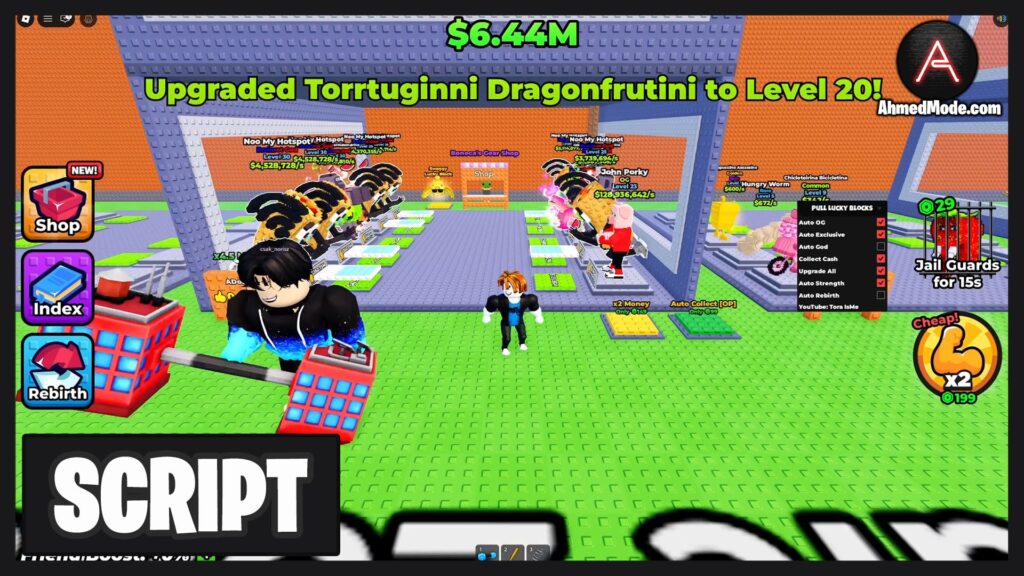 Pull Lucky Blocks Script Auto Steal, Collect Cash, Upgrade All & Auto Rebirth – Roblox