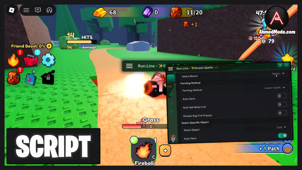 Simple Spells Script Auto Farm, Auto Sell & Infinite Gold – Roblox