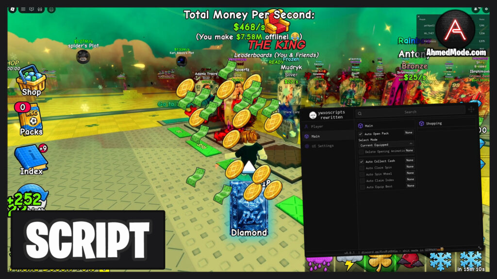 Spin a Soccer Card Script Auto Spin Cards, Collect Cash & Auto Rebirth – Roblox