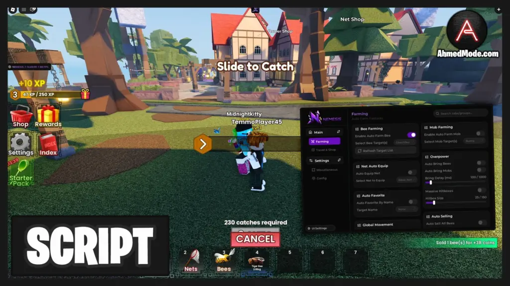 Bees Script Auto Farm, Auto Capture, Kill Aura & Auto Sell – Roblox