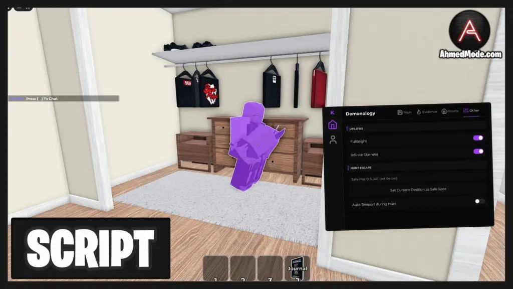 Demonology Script Ghost ESP, Infinite Stamina, Full Bright & Troll Players – Roblox