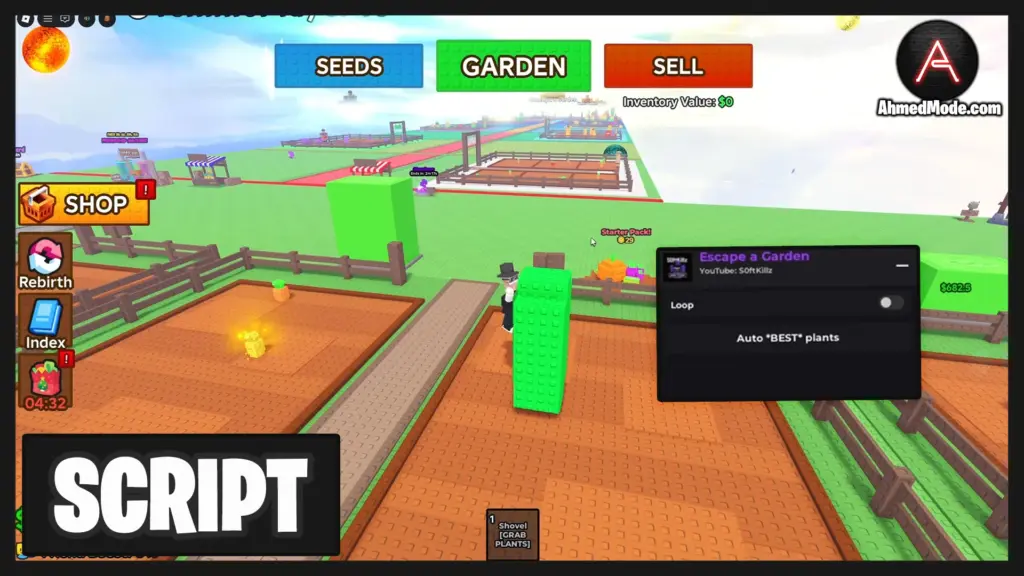 Escape a Garden Script Auto Farm, Auto Plant & Collect Cash – Roblox