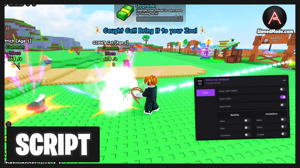 Grow An Animal Script Auto Farm, Auto Catch & Collect Cash – Roblox