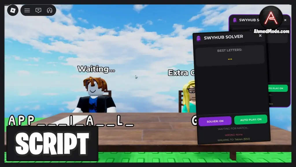 Guess My Word Script Auto Guess, Skip Turn, Reveal Word & Unlock Skins – Roblox