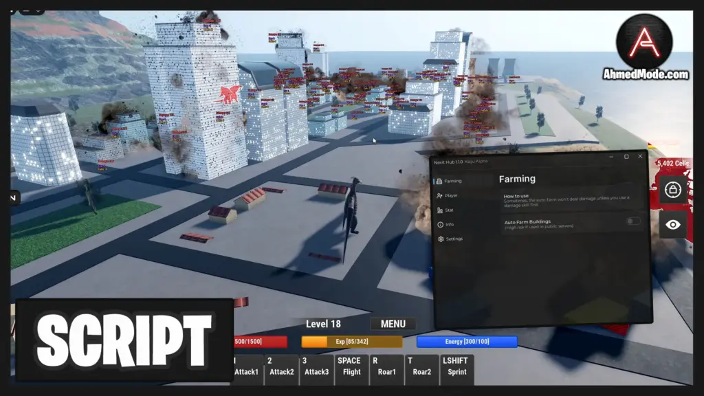 Kaiju Alpha Script Auto Destroy, Infinite Cells & Kill Aura – Roblox