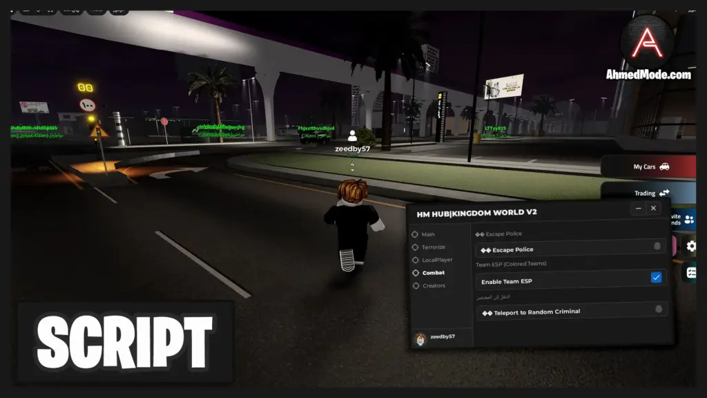 Kingdom World Script Walkspeed, JumpPower & Auto Escape From Police – Roblox
