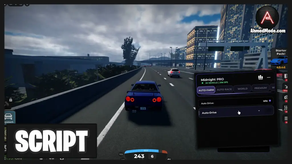 Midnight Chasers: Highway Racing Script Auto Farm, Auto Drive & Auto Race – Roblox