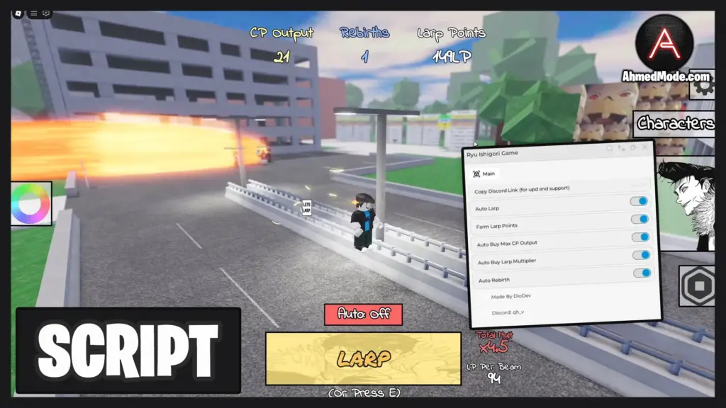 Ryu Ishigori Game Script Auto Farm, Auto Larp & Auto Rebirth – Roblox