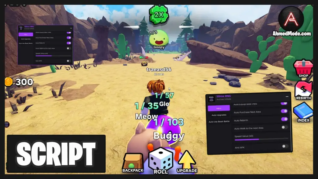 Slime RNG Script Auto Farm, Auto Roll, Auto Upgrade & Auto Purchase Next Area – Roblox