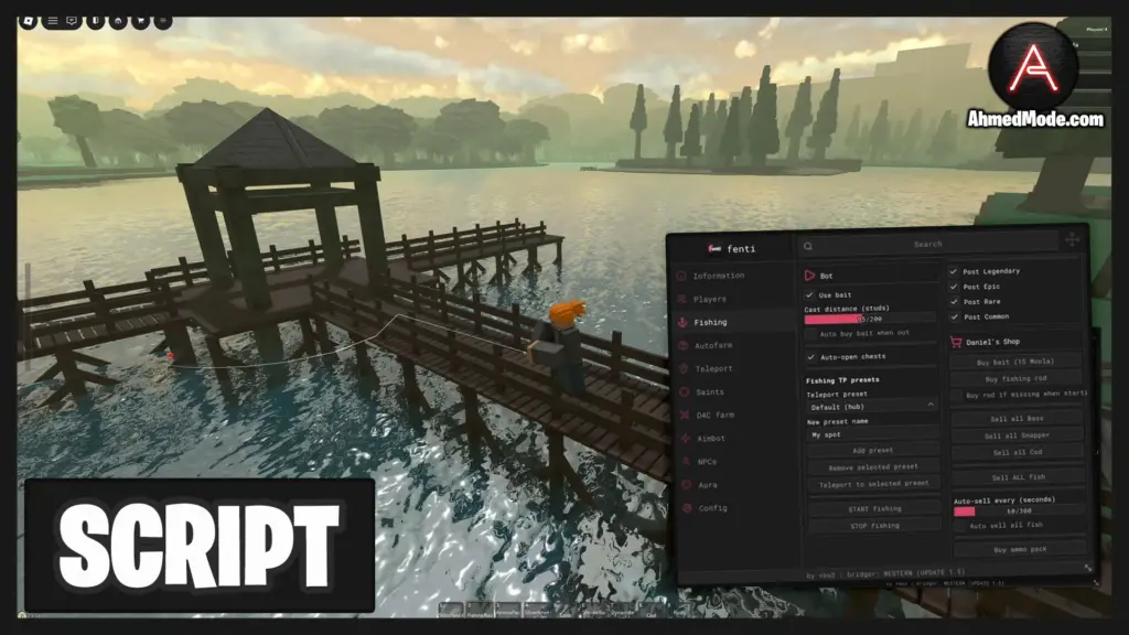 Bridger: WESTERN Script Auto Farm, Auto Fish, Collect Chests, Fly & ESP – Roblox