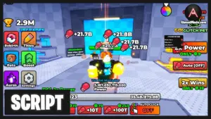 +1 Punch Per Click Script Auto Farm, Power Farm, Wins Farm & Auto Rebirth – Roblox