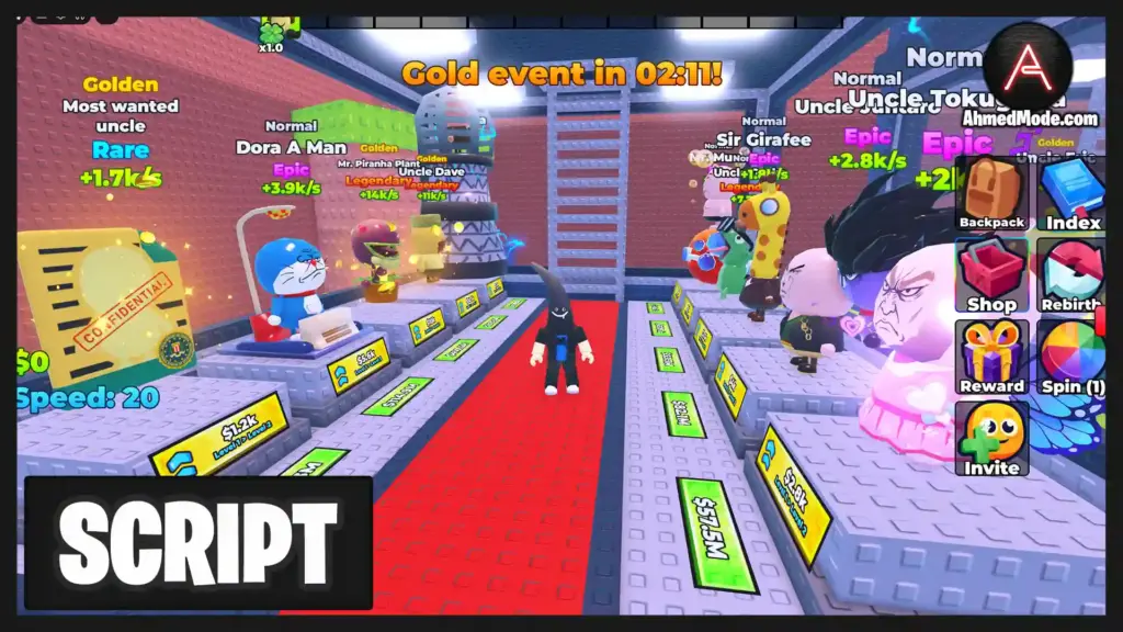 Be A Hair Script Auto Farm Bald Uncles, Collect Cash, Upgrade All & Auto Rebirth – Roblox