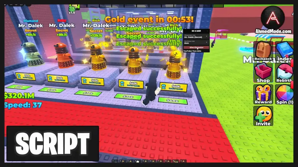 Be A Hair Script Auto Farm Bald Uncles, Collect Cash, Upgrade All & Auto Rebirth – Roblox