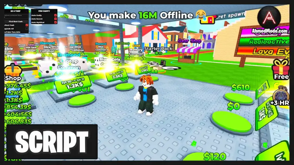 Be a Thief Script Auto Steal, Collect Cash & Upgrade All – Roblox