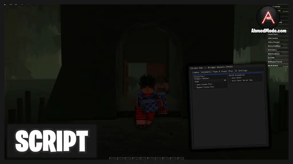 Bridger: WESTERN Script Auto Farm, Auto Fish, Collect Chests, Fly & ESP – Roblox