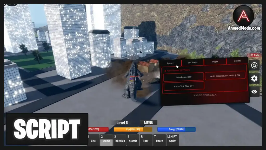 Kaiju Alpha Script Auto Destroy, Infinite Cells & Kill Aura – Roblox