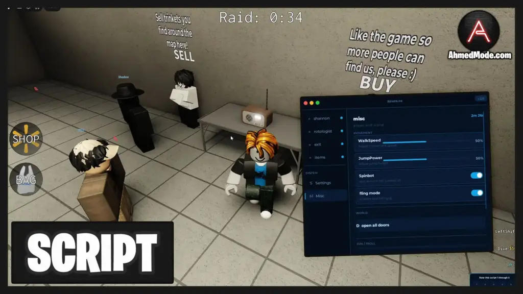 ROTOLOGY Script Auto Escape, God Mode & Auto Loot – Roblox