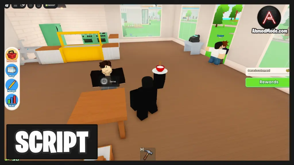 Run a Restaurant Script Auto Farm, Auto Cook, Auto Serve, Auto Upgrade & Collect Cash – Roblox