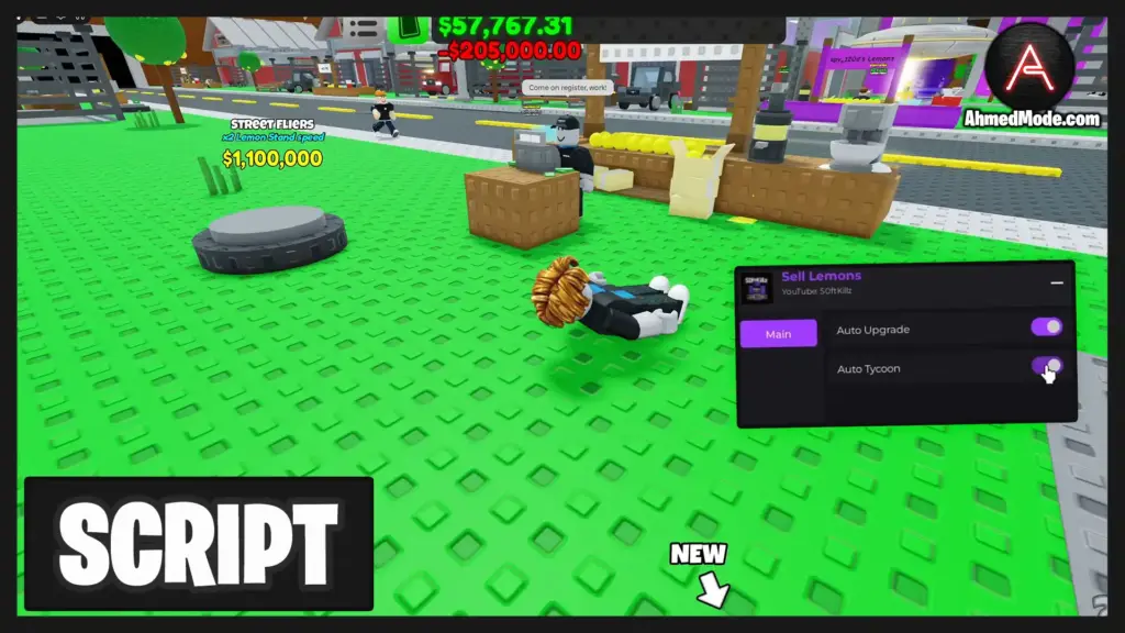 Sell Lemons Script Auto Tycoon & Auto Upgrade – Roblox