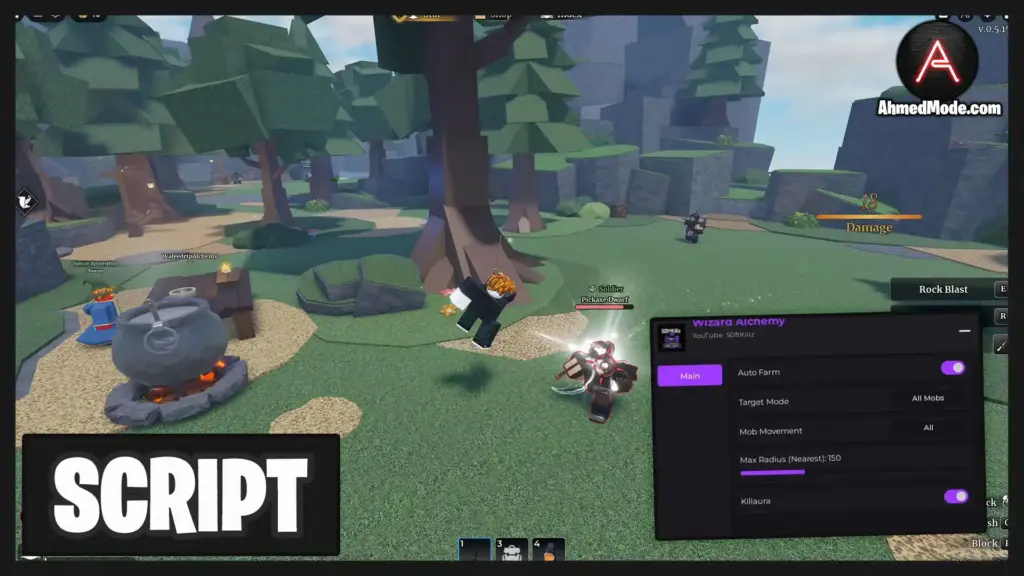 Wizard Alchemy Script Auto Farm & Kill Aura – Roblox
