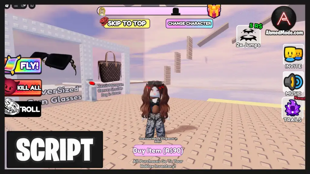 Would You Rather Fashion Tower Script Auto Play, Auto Finish Obby & Slap Aura – Roblox