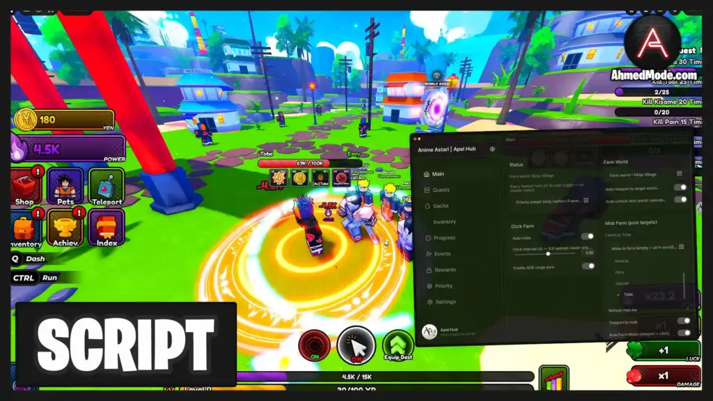 Anime Astral Simulator Script Auto Farm, Kill Aura & Auto Open Stars – Roblox