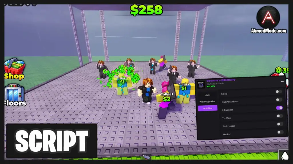 Become a Billionaire Script Auto Farm, Collect Cash & Auto Upgrade – Roblox