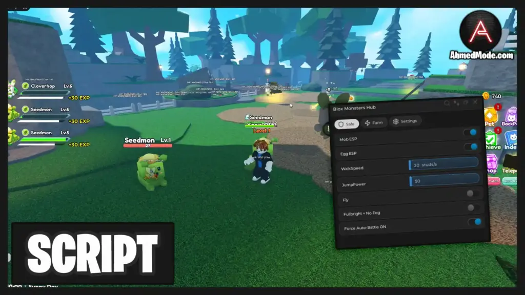 Blox Monsters Script Auto Farm, Kill Aura & Auto Capture – Roblox