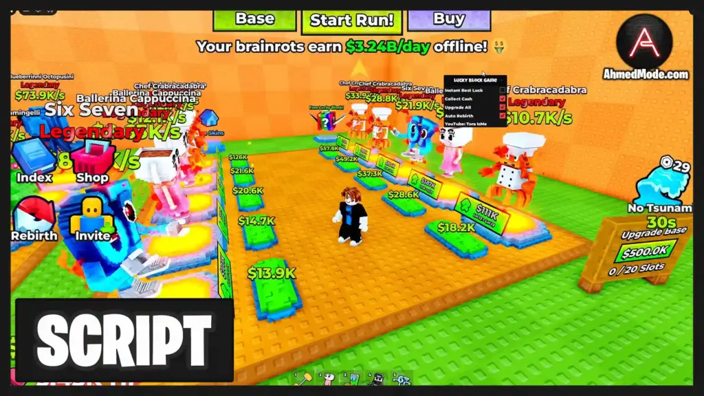 Lucky Block Game Script Instant Best Luck, Collect Cash, Upgrade All & Auto Rebirth – Roblox