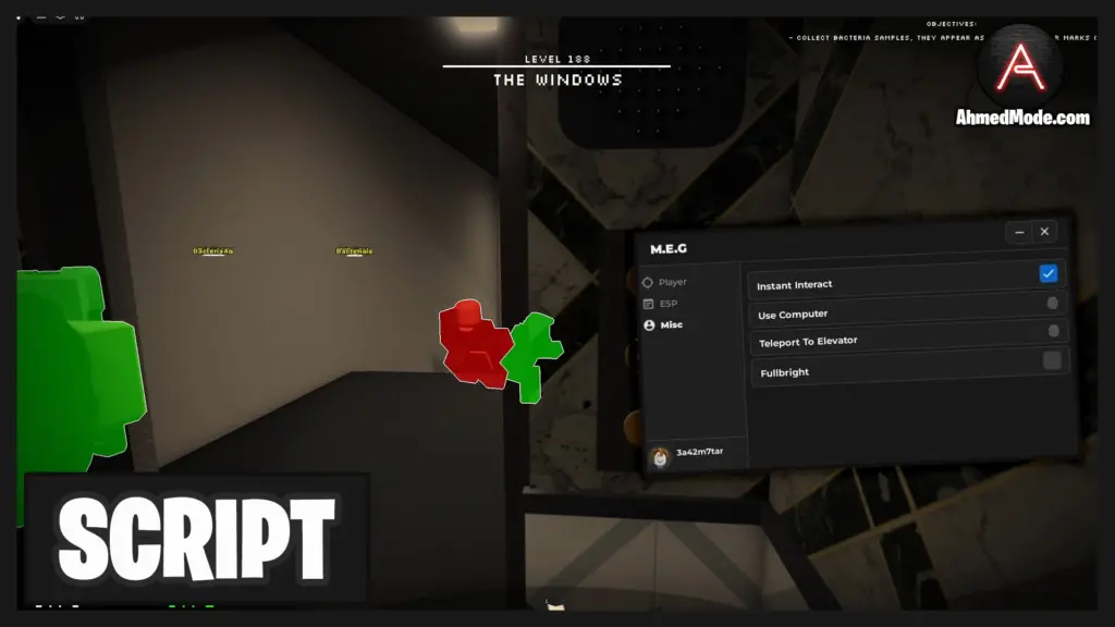 M.E.G. Endless Reality Script God Mode, Walkspeed, ESP & Teleport To Elevator – Roblox