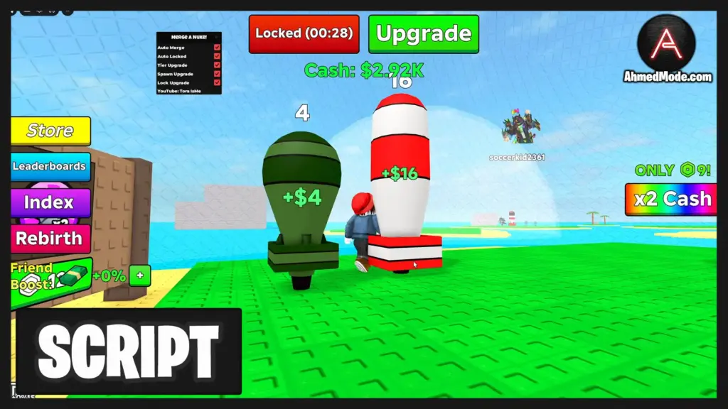 Merge a Nuke Script Auto Farm, Auto Merge & Auto Upgrade – Roblox