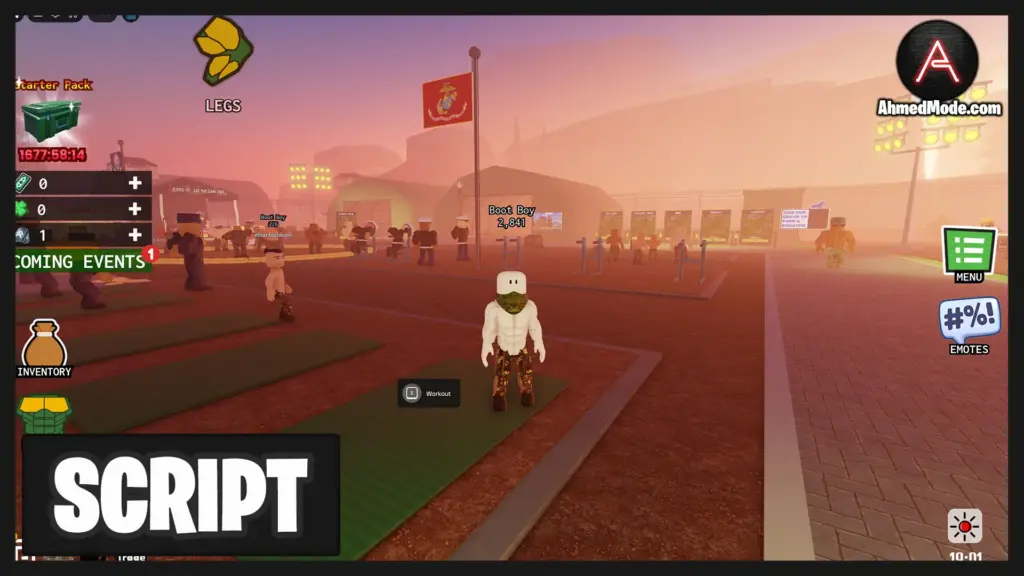 Muscle Military Script Auto Farm, Auto Train, Auto Eat & Auto Roll – Roblox