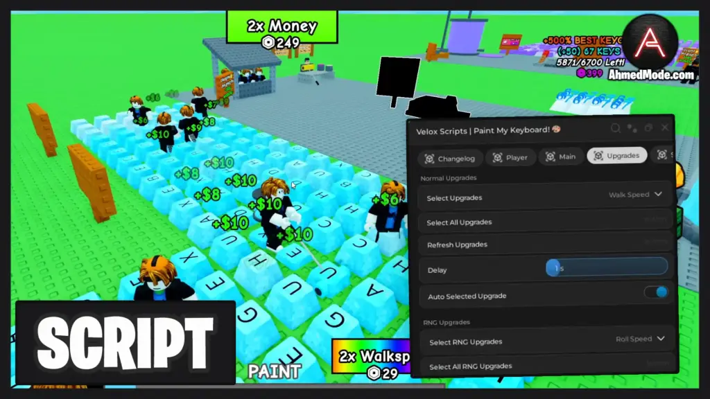 Paint My Keyboard Script Auto Farm, Auto Upgrade & Auto Rebirth – Roblox