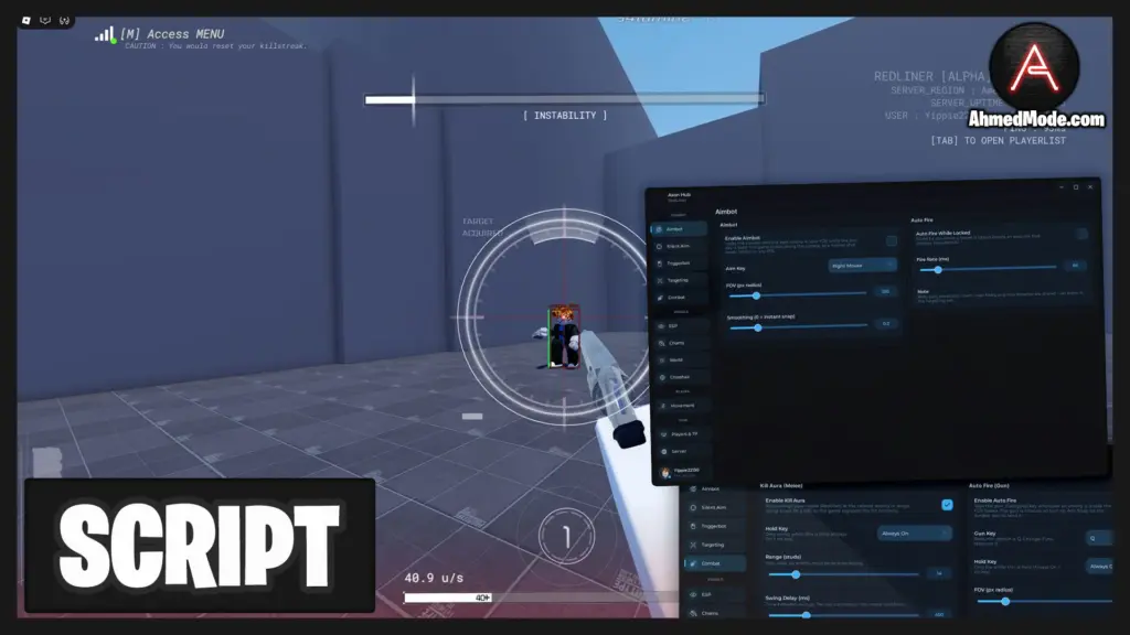 REDLINER Script Auto Farm, Kill Aura, Auto Parry & ESP – Roblox
